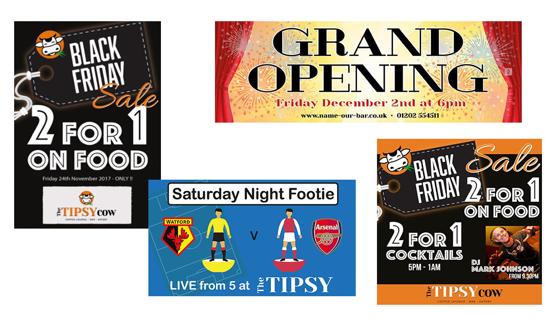 Socials – Tipsy Cow Bar